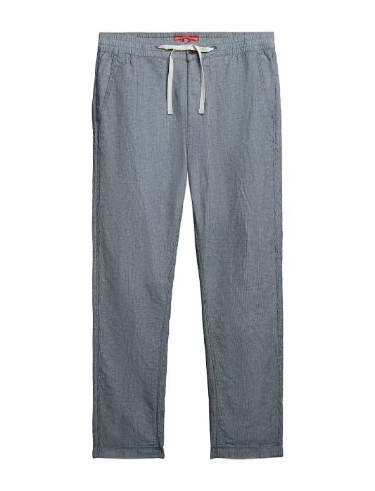 Superdry Byxor|MERCHANT LINEN PANT - Linnebyxor