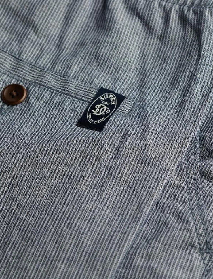 Superdry Byxor|MERCHANT LINEN PANT - Linnebyxor