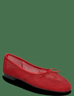 Kvinnor Mango Ballerinaskor|Mesh ballerina flats with bow - Ballerinas