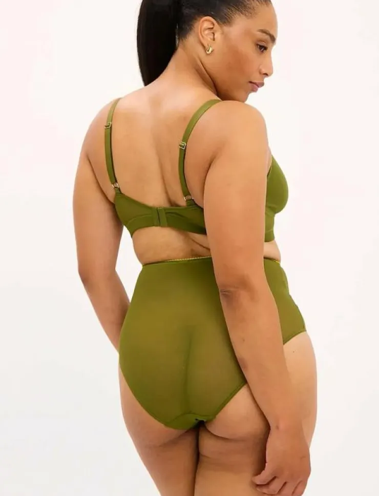 Kvinnor Understatement Underwear Trosor|Mesh Highwaist Briefs - Trosor