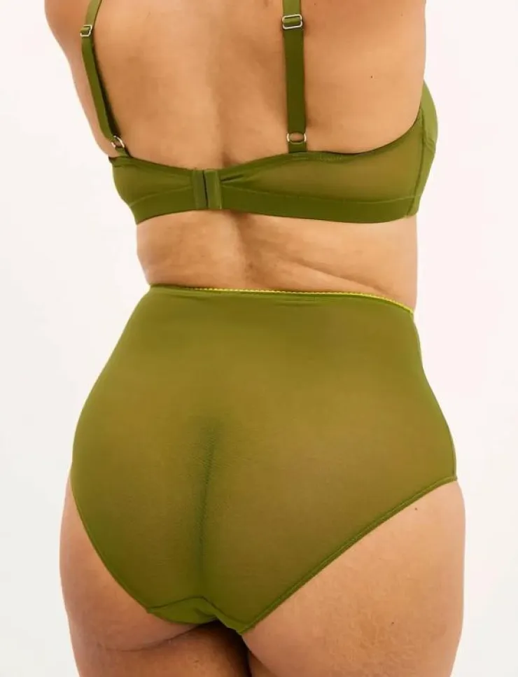 Kvinnor Understatement Underwear Trosor|Mesh Highwaist Briefs - Trosor