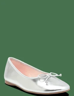 Barn Mango Ballerinaskor & Slip-Ons|Metallic ballet flats with bow - Ballerinaskor & Slip-ons
