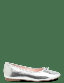 Barn Mango Ballerinaskor & Slip-Ons|Metallic ballet flats with bow - Ballerinaskor & Slip-ons