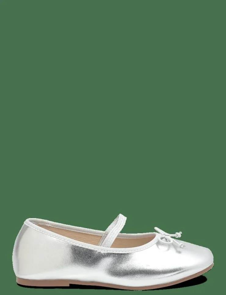 Mango Metallic ballet flats with bow - Ballerinaskor & Slip-ons|Barn Ballerinaskor & Slip-Ons