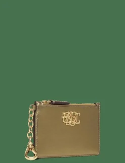 Lauren Ralph Lauren Metallic Nappa Leather Zip Card Case - Korthållare|Kvinnor Nyckelringar|Plånböcker & Korthållare