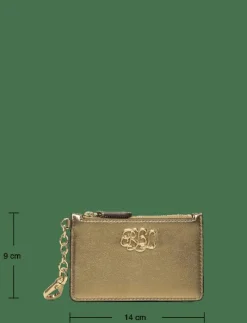 Lauren Ralph Lauren Metallic Nappa Leather Zip Card Case - Korthållare|Kvinnor Nyckelringar|Plånböcker & Korthållare