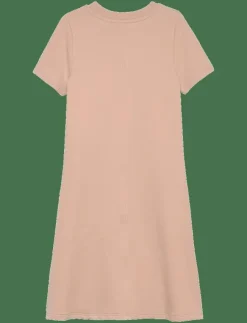 Barn Calvin Klein Klänningar & Kjolar|METALLIC PRINT LS A-ALINE DRESS - Kortärmade vardagsklänningar