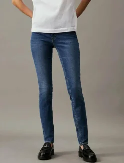 Kvinnor Calvin Klein Jeans Denimkläder|Jeans|MID RISE SKINNY - Skinny Jeans