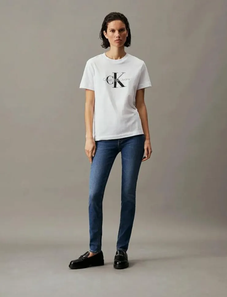 Kvinnor Calvin Klein Jeans Denimkläder|Jeans|MID RISE SKINNY - Skinny Jeans