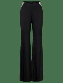 Kvinnor ROTATE Birger Christensen Byxor|MID WAIST FLARED PANTS - Utsvängda byxor