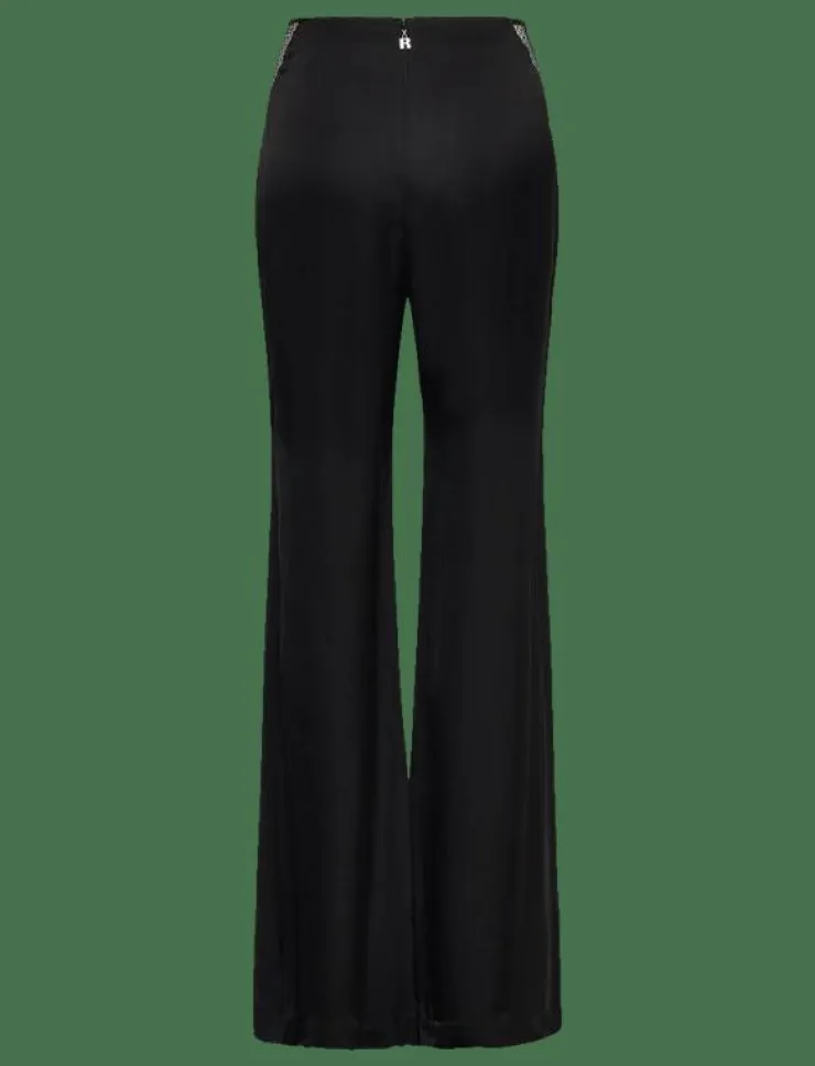Kvinnor ROTATE Birger Christensen Byxor|MID WAIST FLARED PANTS - Utsvängda byxor