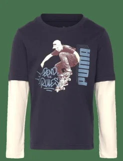 PUMA MID90s Layered Longsleeve B - Långärmade t-shirts|Barn Sportkläder