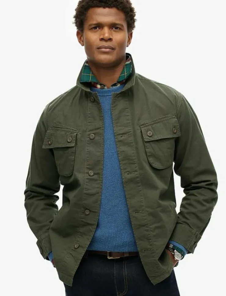 Superdry MILITARY OVERSHIRT JACKET - Tunna jackor| Overshirts|Jackor & Rockar