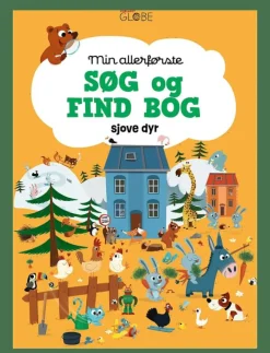 Barn GLOBE Barnböcker|Min allerførste søg og find bog - Sjove dyr - Pedagogisk barnbok