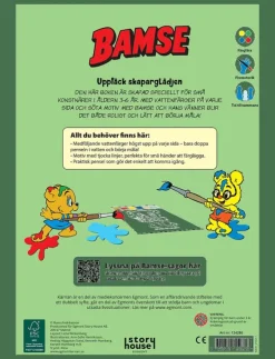 Barn Kärnan Rita & Pyssla|MIN FÖRSTA MÅLARBOK BAMSE MED VATTENFÄRGER - Målar- & pysselböcker