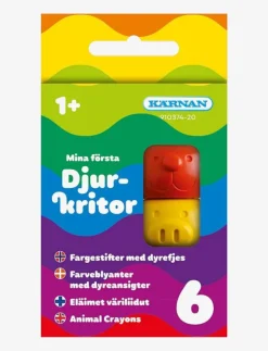 Kärnan MINA FÖRSTA DJURKRITOR - Färgpennor|Barn Leksaker|Leksaker