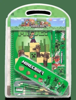 Euromic MINECRAFT, Bumper skrivset med plåtfodral - Kalendrar & Anteckningsblock|Barn Leksaker|Leksaker