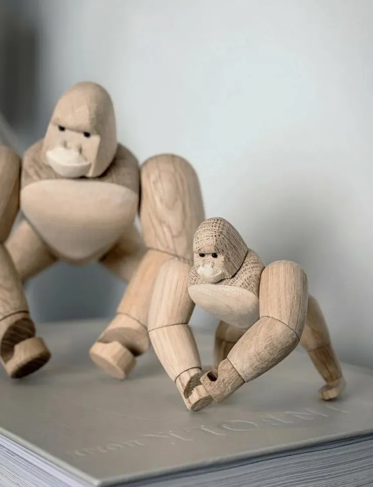 Novoform Mini gorilla - Träfigurer| Dekorationsdetaljer