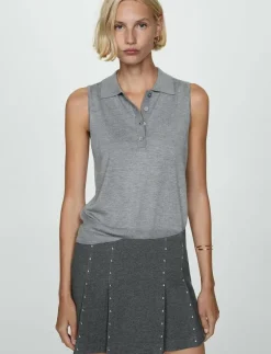 Kvinnor Mango Kjolar|Mini-skirt with studs - Korta kjolar