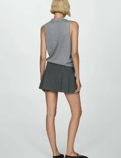 Kvinnor Mango Kjolar|Mini-skirt with studs - Korta kjolar