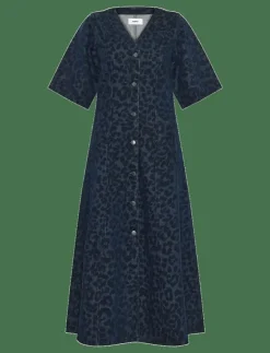 Moves Miriam dress 4416 - Midiklänningar|Kvinnor Denimkläder