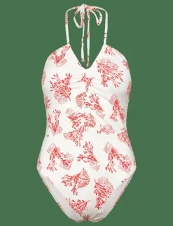 Malina Misty ruched halterneck swimsuit - Baddräkter|Kvinnor Badkläder