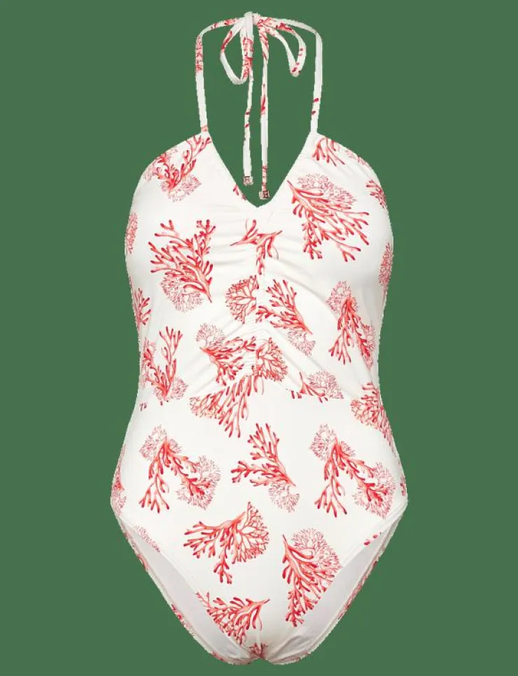 Malina Misty ruched halterneck swimsuit - Baddräkter|Kvinnor Badkläder