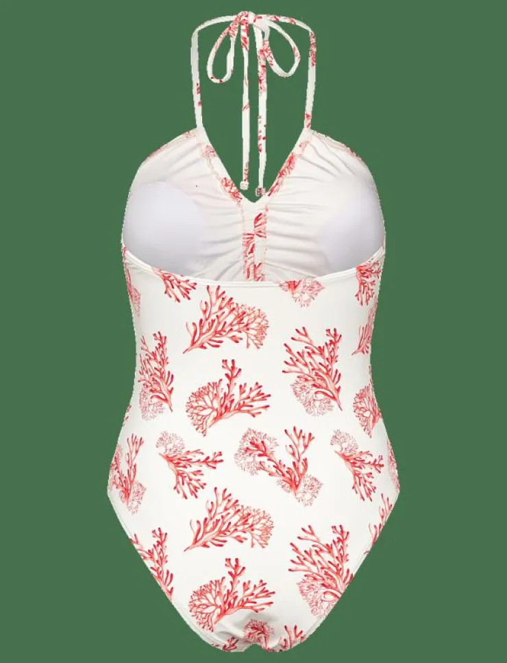 Malina Misty ruched halterneck swimsuit - Baddräkter|Kvinnor Badkläder