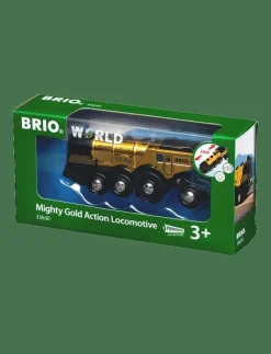 Barn BRIO Leksaksfordon & Bilar|Mäktigt guld-Action-lok - Tåg