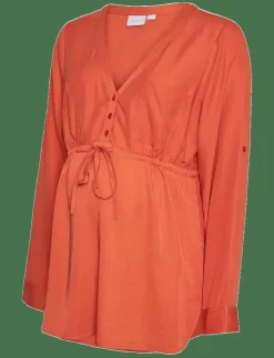 Mamalicious MLALICIA LIA L/S WO TOP 2F A. - Långärmade blusar|Kvinnor Mammakläder