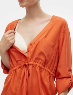 Mamalicious MLALICIA LIA L/S WO TOP 2F A. - Långärmade blusar|Kvinnor Mammakläder