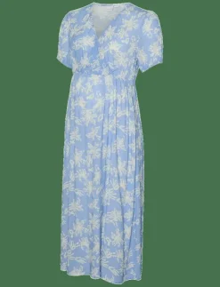 Kvinnor Mamalicious Mammakläder|MLALIKA TESS S/S WO MIDI DRESS - T-shirtklänningar
