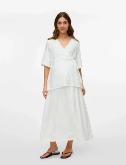 Kvinnor Mamalicious Mammakläder|MLANGIA JRS MIDI SKIRT HW - Midi kjolar