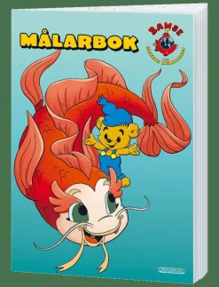 Barn Kärnan Rita & Pyssla|MÅLARBOK BAMSE OCH HAVETS HEMLIGHET - Målar- & pysselböcker
