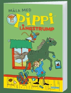 Barn Kärnan Barnböcker|MÅLARBOK MÅLA MED PIPPI LÅNGSTRUMP - Saga