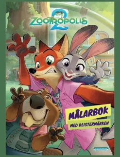 Barn Kärnan Rita & Pyssla|MÅLARBOK ZOOTROPOLIS 2 - Målar- & pysselböcker