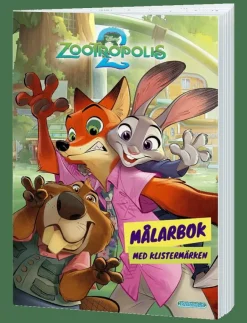 Barn Kärnan Rita & Pyssla|MÅLARBOK ZOOTROPOLIS 2 - Målar- & pysselböcker