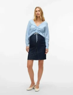 Mamalicious MLATLANTA ABK SKIRT - Jeanskjol|Kvinnor Mammakläder