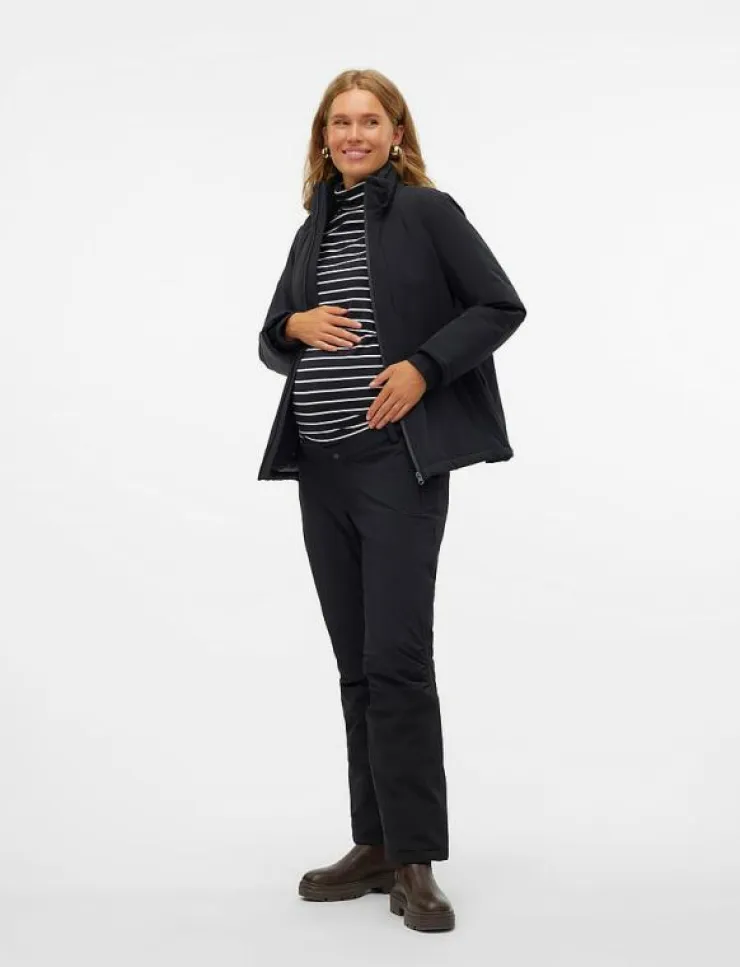 Kvinnor Mamalicious Mammakläder|Sweatshirts|MLBELLA 2IN1 ZIPPY SIDE JACKET - Mellanlager