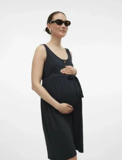 Mamalicious MLEVI LIA SL JRS ABK DRESS 2F NOOS - Midiklänningar|Kvinnor Mammakläder