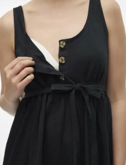 Mamalicious MLEVI LIA SL JRS ABK DRESS 2F NOOS - Midiklänningar|Kvinnor Mammakläder