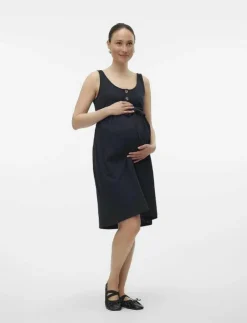 Mamalicious MLEVI LIA SL JRS ABK DRESS 2F NOOS - Midiklänningar|Kvinnor Mammakläder