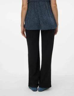 Kvinnor Mamalicious Mammakläder|MLFREDERIKKE WIDE SLIT JRS PANTS HW - Joggers