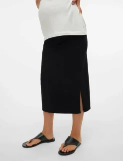Kvinnor Mamalicious Mammakläder|MLLIF JRS MIDI SKIRT HW A. - Midi kjolar