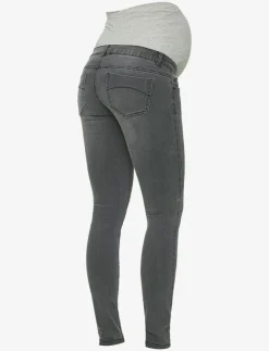 Mamalicious MLLOLA SLIM GREY JEANS - Slim jeans|Kvinnor Mammakläder