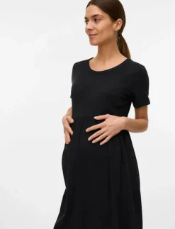 Mamalicious MLMIA SS JRS ABK SKATER DRESS NOOS - Midiklänningar|Kvinnor Mammakläder