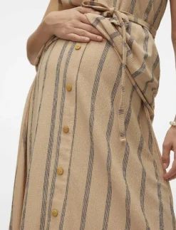 Kvinnor Mamalicious Mammakläder|MLMILA JRS UK HW SKIRT A. - Midi kjolar