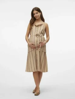 Kvinnor Mamalicious Mammakläder|MLMILA JRS UK HW SKIRT A. - Midi kjolar