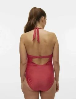 Kvinnor Mamalicious Mammakläder|MLMOLLY HALTER PADDED SWIMSUIT 2F - Baddräkter