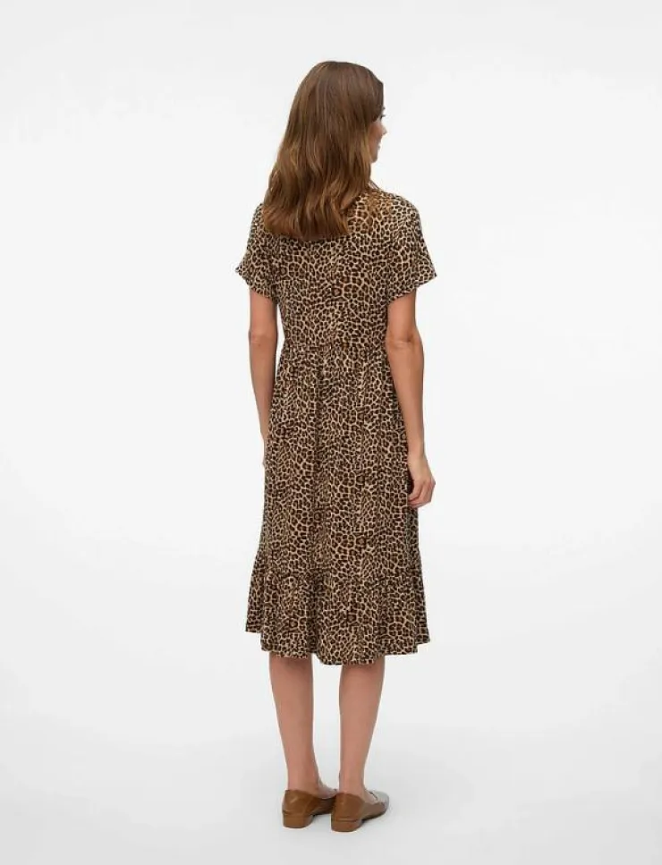 Kvinnor Mamalicious Mammakläder|MLNAIA PILAR TESS SS JRS ABK DRESS 2F - Midiklänningar